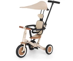 Petite&amp;Mars Turbo Plus - rowerek trójkołowy 5w1 | Desert Sand