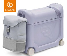Stokke JetKids - komplektas kelioninis BedBox + Crew Backpack | Arctic Mėlyna
