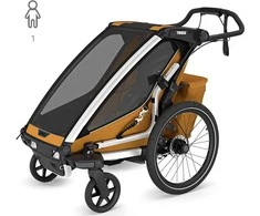Thule Chariot Sport 2 - vienvietė dviračio priekaba | G3 natūralus auksas