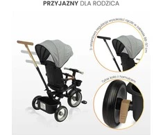 Triratukas Toyz By Caretero Sabre - 3in1, šviesiai rožinė