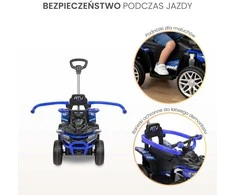 Toyz Caretero Movix - jeździk, mały quad vaikams | Rožinė