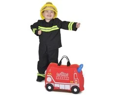 Trunki kelioninis lagaminas su ratukais vaikams | Gaisrinis automobilis Frank