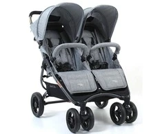 Valcobaby Valco Baby Snap Duo - lengvas dvivietis vežimėlis | Tailor Made Pilkas Marle