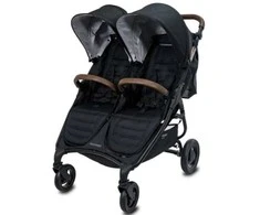 Valco Baby Snap Duo Trend SPORT – dvivietis vežimėlis | juodos spalvos