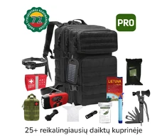 72Hlt 72h išgyvenimo kuprinė PRO (juoda)