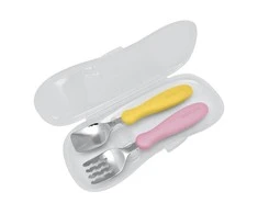 Gerlach Stalo įrankiai EDISONmama, nuo 18 mėn. su dėklu MANGO/PEACH, KJ2833