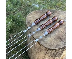 Bbq Expert Iešmas daržovėms su medine rankena
