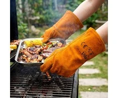 Bbq Expert Karščiui atsparios pirštinės griliui (natūralios verstos odos), 2 vnt.