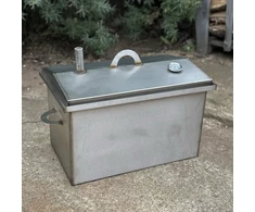 Bbq Expert Rūkykla žuviai bei mėsai 45L su hidro sklende! (Nerūdijančio plieno)