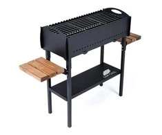 Dm_Grill Bbq Expert Šašlykinė 730x30x85 cm, su lentynomis, metalo storis 3mm