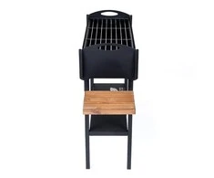 Dm_Grill Bbq Expert Šašlykinė 730x30x85 cm, su lentynomis, metalo storis 3mm