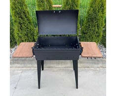 Bbq Expert Šašlykinė su dangčiu ir lentynomis 60x35x20 cm, metalo storis 4mm