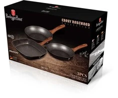 Berlinger Haus Keptuvių rinkinys Berlinger House Ebony Rosewood Collection, 3 vnt, BH-7101