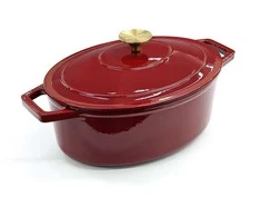 Berlinger Haus Ovalus emaliuotas ketaus puodas, 37x22x11.5cm, 4,4L | Tikman BH-0002