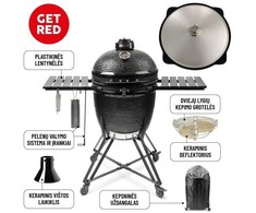 Get Red KAMADO KEPSNINĖ 22 colių (56 cm) su 12L kazanu