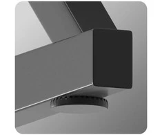 Žaidimų stalas „Huzaro Hero 1.7 RGB“, juodas