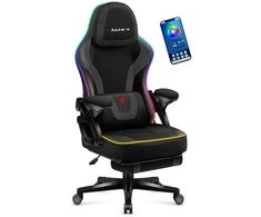 Žaidimų kėdė „Huzaro Force 4.6 Juodas Mesh RGB Smart“