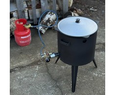 Kazan Mangal Krosnelė dujinė kazanui 16-22L / skersmuo 45cm / plienas 3mm