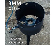Kazan Mangal Krosnelė dujinė kazanui 16-22L / skersmuo 45cm / plienas 3mm