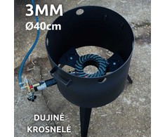 Kazan Mangal Krosnelė kazanui 12-16L / skersmuo 40cm / plienas 3mm (be degiklio)