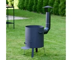 Dm_Grill Kazan Mangal Krosnelė su kaminu 8L kazanui (2 mm plienas, 300 mm skersmuo)