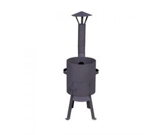 Dm_Grill Kazan Mangal Krosnelė su kaminu 8L kazanui (2 mm plienas, 300 mm skersmuo)