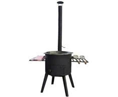 Krosnelė kazanui 8-10L / skersmuo 33cm / plienas 3mm / Kazan Mangal