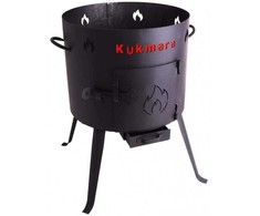Kukmara Komplektas: Kazanas 12L (Namangan), krosnelė kazanui, kiaurasamtis, iešmų laikiklis, iešmai, prieskonių rinkinys
