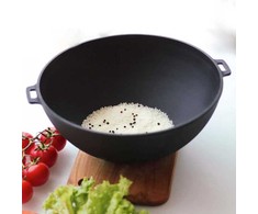 Ketaus WOK kazanas 8L ir 5 ketaus lėkštės «MAYSTERNYA»