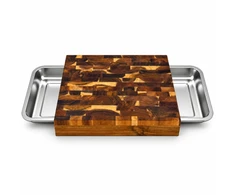 Maysternya Pjaustymo lenta 40x30x8 cm su 2 nerūdijančio plieno padeklais 2/26x19x4,6cm