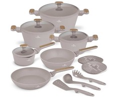 Puodų komplektas (15 dalių) Berlinger Haus Taupe Nordic Collection | BH-8344