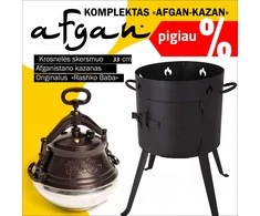 Rashko Baba Komplektas «AFGAN-KAZAN» Afganistano kazanas (30L) ir krosnelė