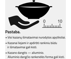 Uzbekiškas 6L kazanas (Namangan) poliruotas | plokščias dugnas