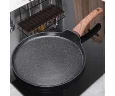 Vilde Blynų keptuvė granitinė neprideganti Juodas&amp;WOOD 26 cm