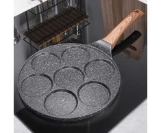 Vilde Keptuvė kiaušiniams granitinė neprideganti Juodas&amp;WOOD 26 cm