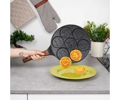 Vilde Keptuvė kiaušiniams granitinė neprideganti Juodas&amp;WOOD 26 cm