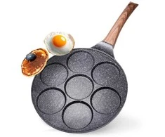 Vilde Keptuvė kiaušiniams granitinė neprideganti Juodas&amp;WOOD 26 cm