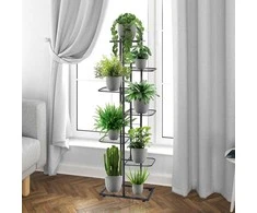 Vilde Kwietnik metalowy juoda 7-poziomowy 138 cm