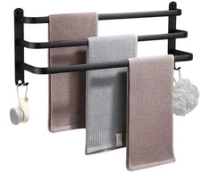 Vilde Rankšluosčių kabykla aliuminis juoda 60 cm