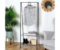 Vilde Stovinti drabužių pakaba metalinė juoda 153 cm