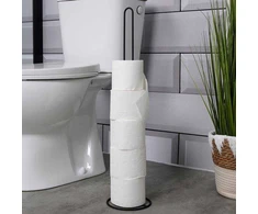 Vilde Tualetinio popieriaus stovas metalinis juoda 60 cm