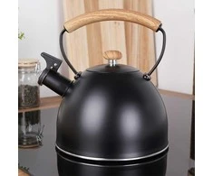 Ultra Clean Vilde Švilpiantis virdulys, plieno, juodas, 2,5 l