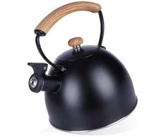 Ultra Clean Vilde Švilpiantis virdulys, plieno, juodas, 2,5 l