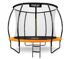 10 pėdų / 312 cm profiliuotas sodo batutas su vidiniu tinklu „Neo-Sport“