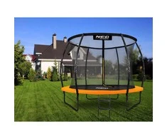 10 pėdų / 312 cm profiliuotas sodo batutas su vidiniu tinklu „Neo-Sport“