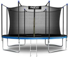 12 pėdų / 374 cm sodo batutas su vidiniu tinklu ir Neo-Sport kopėčiomis