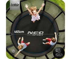 15 pėdų / 465 cm sodo batutas su lauko tinklu ir kopėčiomis „Neo-Sport“