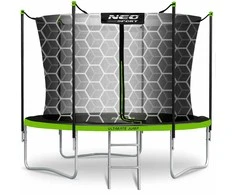 6 pėdų / 183 cm sodo batutas su vidiniu tinklu ir Neo-Sport kopėčiomis