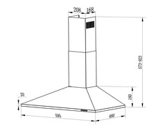 Berdsen BT-213 INOX 60 cm kamino tipo gartraukis