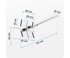 Global Berdsen BD-951 kryptinė lauko televizijos antena ultra HD 4K